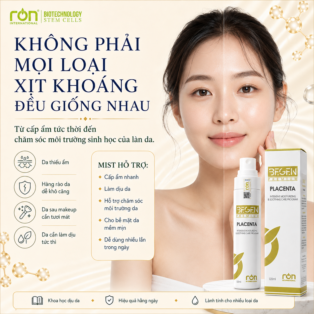 Xịt Khoáng (Begen Premium Placenta) 120ml